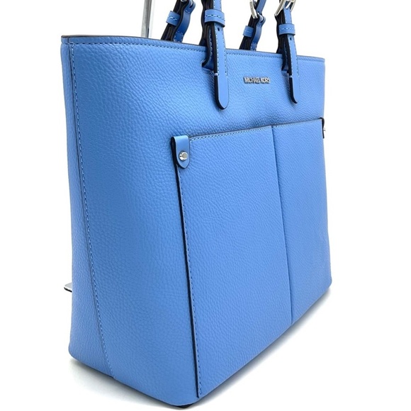 Michael Kors Jet Set Medium Pocket Tote Bag South Pacific Blue - Picture 4 of 12